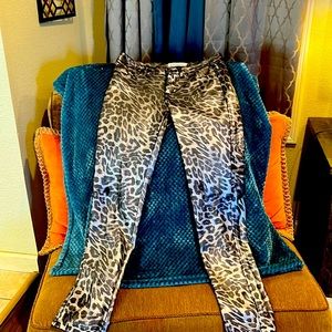 Cielo Animal Print pants never worn with a hint of royal blue.  Beautiful item